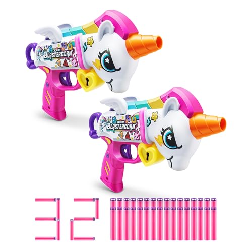 XSHOT Blastercorn (2 Pack) by ZURU with 32 Darts Total, Air Pocket Technology Darts and Dart Storage, Outdoor Toy for Boys and Girls, Teens and Adults
