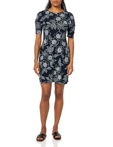 Tommy Hilfiger Women's Dresses Dress,Sky Captain/Ivory,10