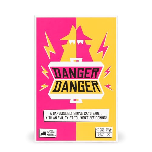 Exploding Kittens Danger Danger 2-8 Players - Ages 7+ - 10 Minutes to Play - Fast Paces Strategic Card Game - Party Game