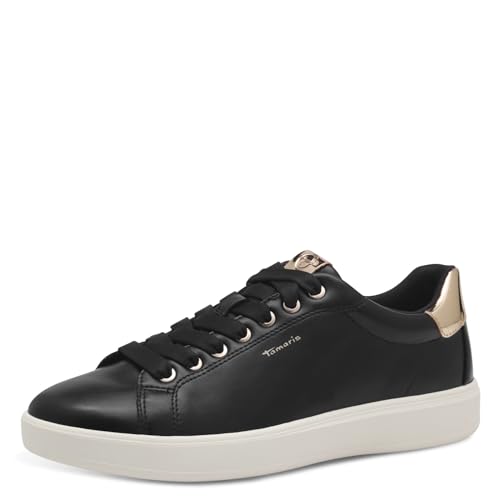 🔥 STARKER PREIS (-44%) Tamaris Damen Sneaker Synthetik, schwarz, 37 EU