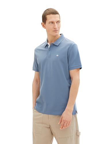 🔥 STARKER PREIS (-40%) TOM TAILOR Herren 1031006 Basic Piqué Poloshirt, 10441 - Gravel Grey, M