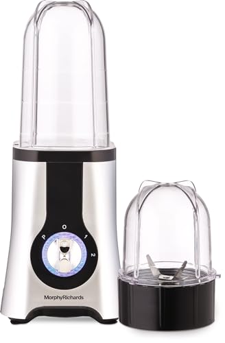 Morphy Richards 2-in-1 BlendMaster Table Blender 400W | Multifunctional: Blend & Grind | SS Blades | 2 Jars | 24,000 RPM High-Speed | 2-Speed + Pulse 