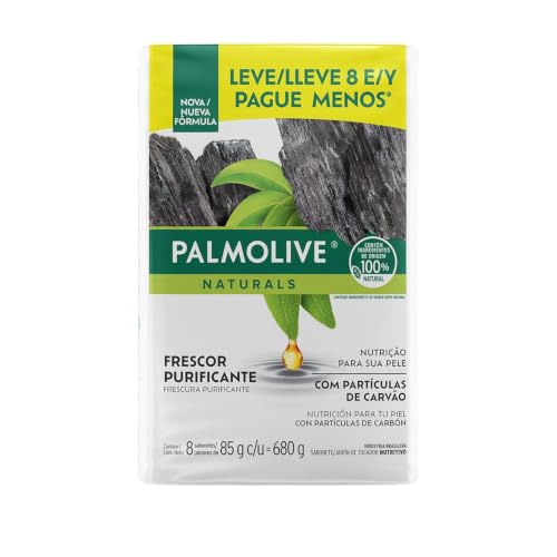 Palmolive Naturals Frescor Purificante Sabonete em Barra, 8x85g