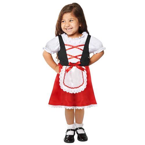 amscan 9916779 Childs Girls Red Riding Hood Book Day Week Fancy Dress Costume 8-10 Years