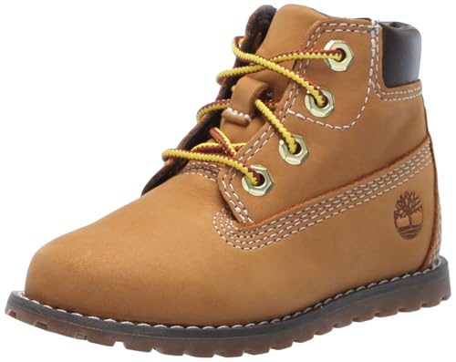Timberland Toddler Pokey Pine Mid Lace Up With Zip Boot, Wheat-NEW 2024, 11 Medium
