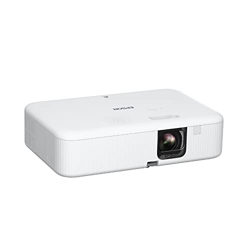 Epson EpiqVision Flex CO-FH02 Full HD 1080p Smart Streaming Portable Projector, 3-Chip 3LCD, 3,000 Lumen Color/White Brightness, Android TV, Bluetooth, 5W Speaker, Home Entertainment (Renewed) : Electronics