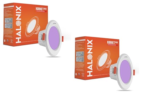 3W Purple Junction Box led downlighter | Cut Out- 2.15 inch, Dia- 3.22, Height- 1.96 inch | PF-: >0.50, CRI- >80 | Led Ceiling Light for Home, Shop an