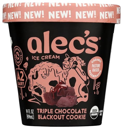 Alec's Triple Chocolate Blackout Cookie Organic Ice Cream