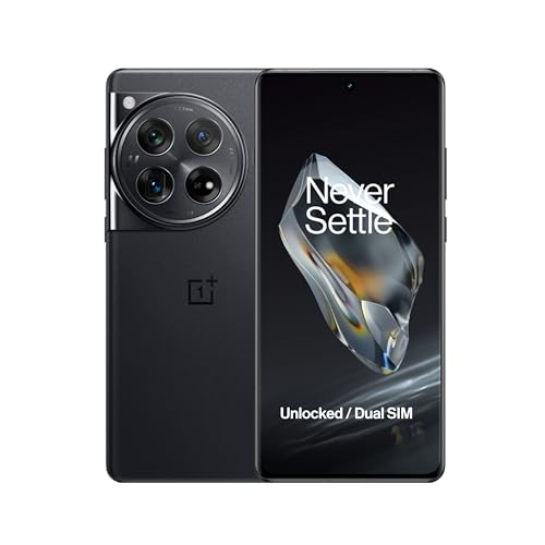 OnePlus 12 Unlocked Android Phone — Snapdragon 8 Gen 3 Phone w/ 16GB RAM, Hasselblad Camera, Dual SIM, 2K 120Hz ProXDR Display, 5400mAh Battery, SUPERVOOC Charging, OxygenOS (512GB, Silky Black)