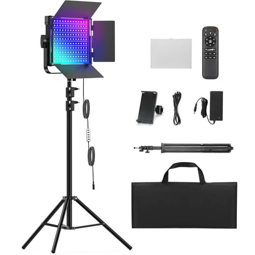Rgb Photography Lighting Kit 50w Bi Color Professional LED Studio