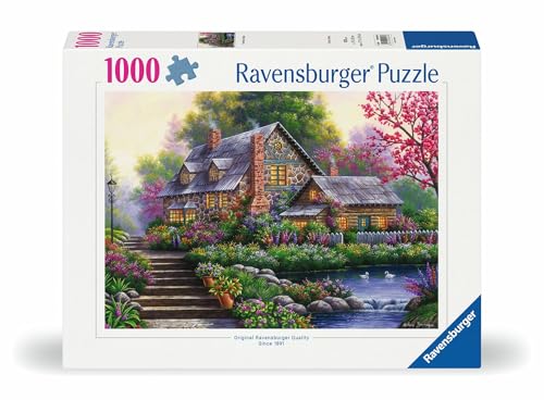 (-40%) Ravensburger Puzzle Romantisches Cottage - 1000 Teile Puzzle für Erwachsene