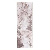 SUPERIOR — Superior Indoor Runner Rug, Cotton Backing, Kids, Pets, Entry, Living Room, Kitchen, Dorm, Bedroom, Hallway, Floor Cover, Yuma Collection, Abstract Marble, 2' 6 x 7' 6"