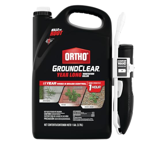 Ortho GroundClear Year Long Vegetation Killer, Kills Weeds and Grasses, Prevents Unwanted Weeds and Grasses for up to 1 Year, 1 gal.