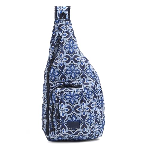 Vera Bradley Ripstop Sling Backpack, Raindrop Medallion