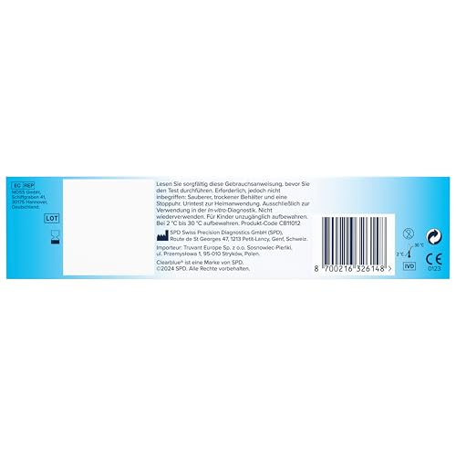 🔥 SELTEN SO GÜNSTIG (-51%) Clearblue Schwangerschaftstest, Schnelle Erkennung Vorteilspack, Ergebnis innerhalb von 1 Minute möglich, 5 Tests