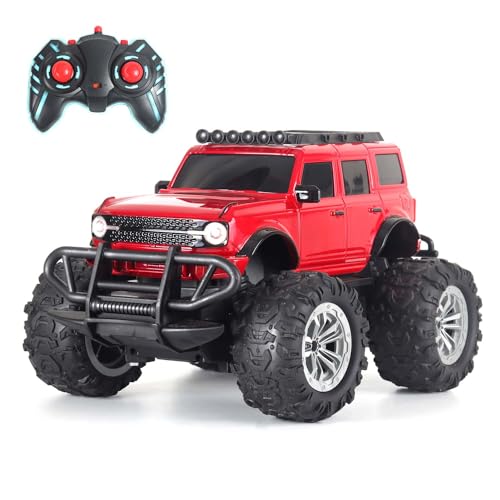 popsugar Off Roader Rechargeable Remote Control Car | RC Car Monster Truck | 4 Headlight Modes | Lithium Battery | C-Type Charging | 2.4GHz Remote Con