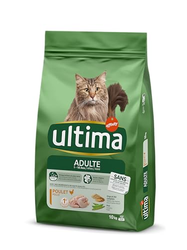 🔥 STARKER PREIS (-30%) Ultima Adult Huhn, Trockenfutter für Katzen, 10 kg