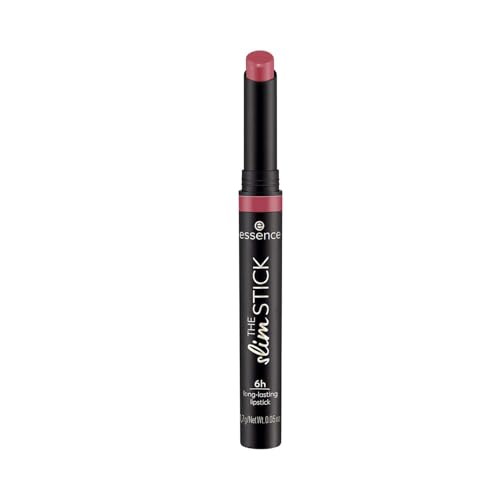 🔥 SELTEN SO GÜNSTIG (-51%) essence THE slim STICK, Lippenstift, Nr. 106, Pink, langanhaltend, pflegend, Expressergebnis, farbintensiv, matt, vegan, ohne Parfüm, ohne Alkohol, ohne Parabene, 1er Pack (1.7g)
