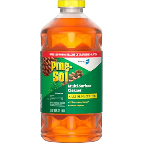CloroxPro Pine-Sol Multi-Surface Cleaner, All Purpose Cleaner, Original Pine, 80 Fluid Ounces (60606) (Package May vary)