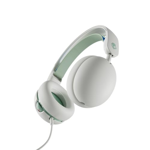 Skullcandy Grom Wired Kids Headphones with Volume Limiting, Audio Sharing Port, Built-in Microphone, Comfortable Fit, Compatible with Tablets, Laptops