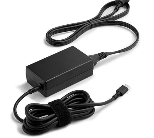 HP 65W USB-C LC Power Adapter, One-Year Limited Warranty.