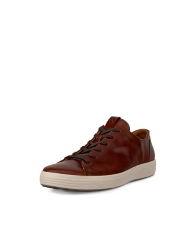 ECCO Men's Soft 7 Premier Sneaker, Cognac, 11-11.5