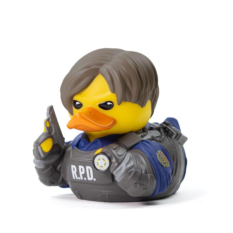 TUBBZ Boxed Edition Leon S. Kennedy Collectible Vinyl Rubber Duck Figure - Official Resident Evil Merchandise - Horror TV, Movies & Video Games