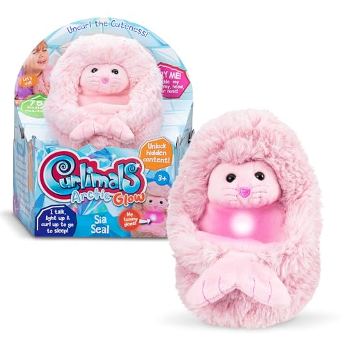 Curlimals Arctic Glow - Sia The Seal - Interactive Plush