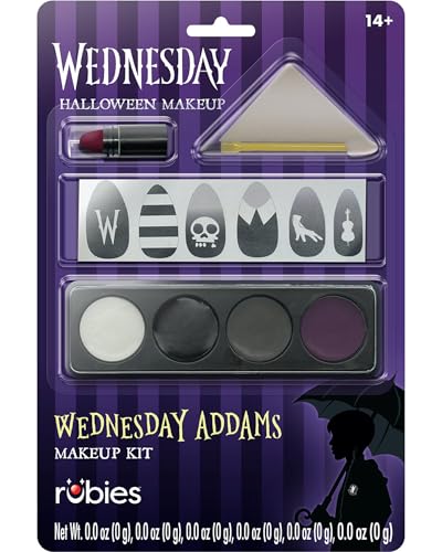 Rubies Wednesday: Wednesday Addams Makeup Kit for Adults, Women's One Size