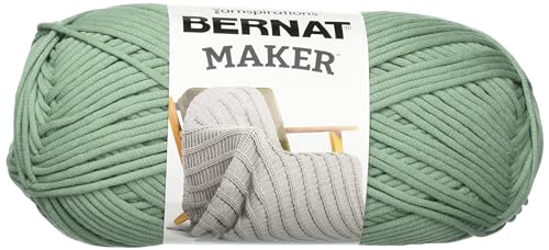 Bernat Maker Lichen Yarn - 2 Pack of 250g/8.8oz - 72% Cotton 28% Nylon - #5 Bulky - 290m/317Yards - for Knitting, Crochet and Amigurumi