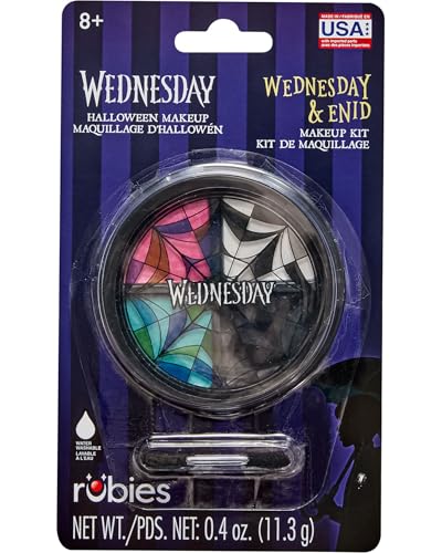Rubies Wednesday: Wednesday & Enid Makeup Kit for Adults, Women's One Size