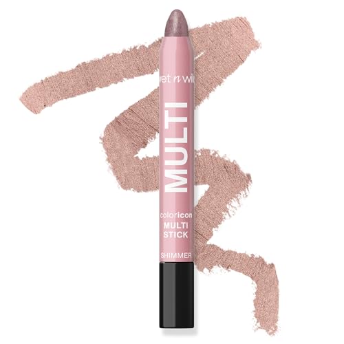 wet n wild Color Icon Cream Eyeliner Eyeshadow Multi-Stick, Moisturizing, Nourishing Velvety Cream-to-Powder Buildable & Blendable Formula, Cruelty-Free & Vegan - Ros-I-Locks