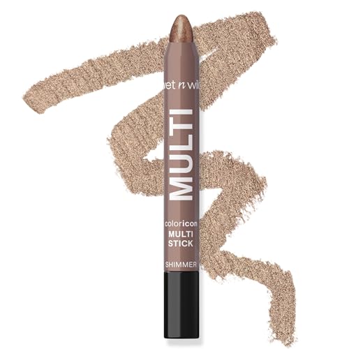 wet n wild Color Icon Cream Eyeliner Eyeshadow Multi-Stick, Moisturizing, Nourishing Velvety Cream-to-Powder Buildable & Blendable Formula, Cruelty-Free & Vegan - Brown Sugar