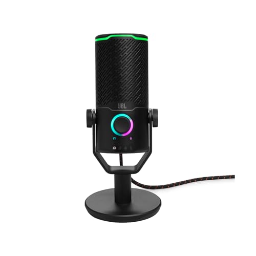 (-40%) JBL Quantum Stream Studio – USB-Mikrofon mit dreifachem Kondensator und vier Aufnahmemustern für Streaming, Aufnahmen und Gaming – Schwarz