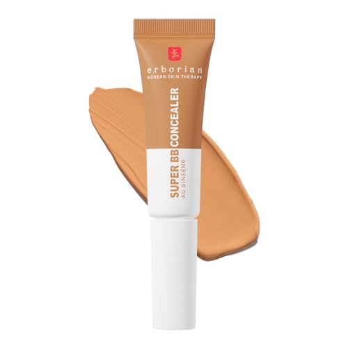Erborian - Super BB CONCEALER - High coverage concealer enriched with Niacinamide and SPF 25 - Moisturizing eye corrector, natural finish - Korean Cosmetic - Caramel 10 ml