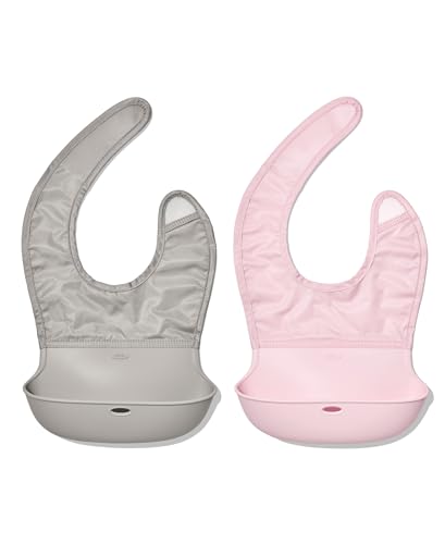 OXO Tot waterproof silicone roll-up bib