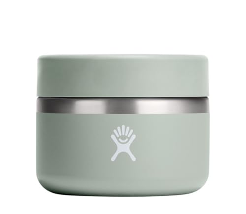 Hydro Flask Food Jar – Insulated Stainless Steel, Snack Travel Container for Hot Food, Lunch, & Soup 12 Oz Agave Green