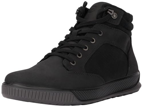 ECCO Men's Byway Tred Lace Up Ankle Boot, Black Nubuck, 12-12.5