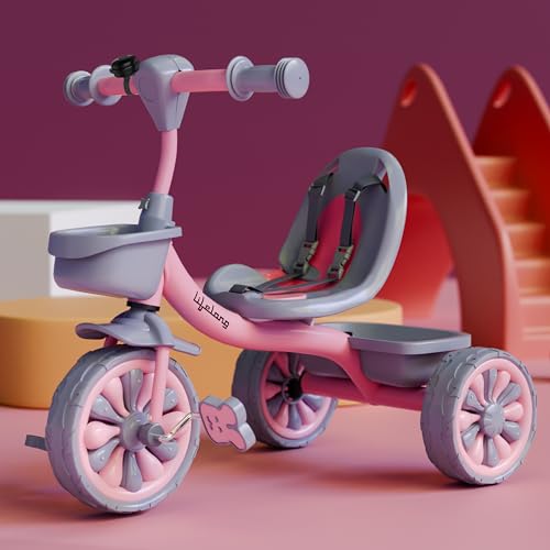 Lifelong Trike Cycle for Kids 2-5 Years - Tricycles for Boy & Girl - Baby Cycle - Bicycle Bike for Kids with 3 EVA Wheels, Bell & Basket for Toys -Dur