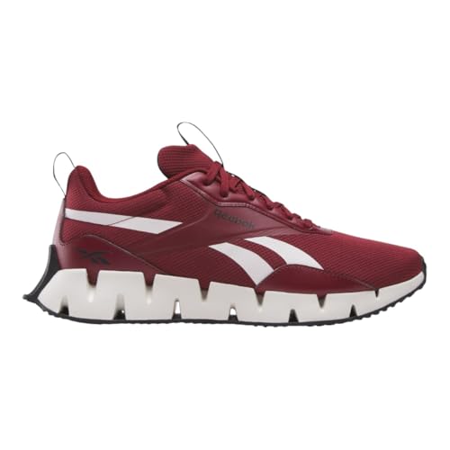 ⚡ BLITZDEAL (-68%) Reebok Unisex Zig DYNAMICA STR Sneaker,Rich Maroon Chalk Black,34.5 EU