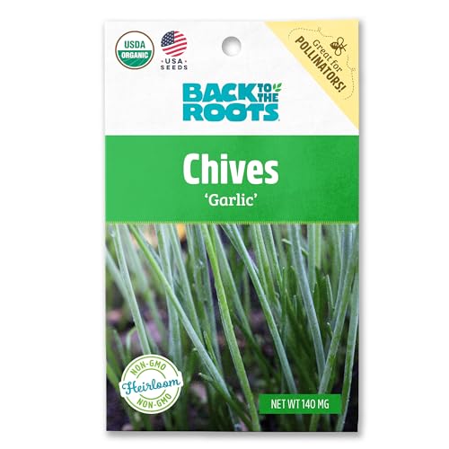 Back to the Roots 100% Organic Seed Packet - Chives 'Garlic' 140mg