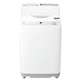 シャープ タテ型 洗濯乾燥機 洗濯 6.5kg 乾燥 3.5kg 幅52.0cm ステンレス 穴なし槽 ES-TX6H-W ホワイト