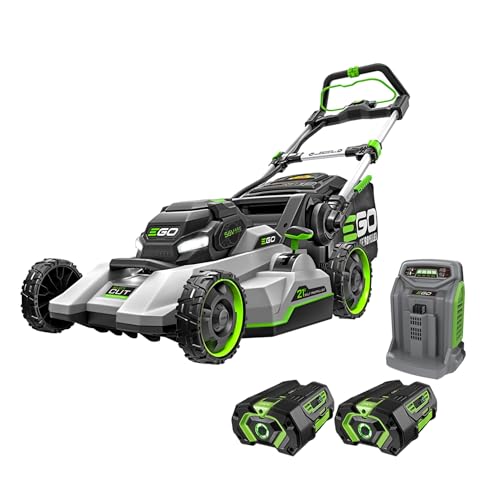 EGO LM2132SP-2 21 inch self-propelled mower with two 4Ah batteries