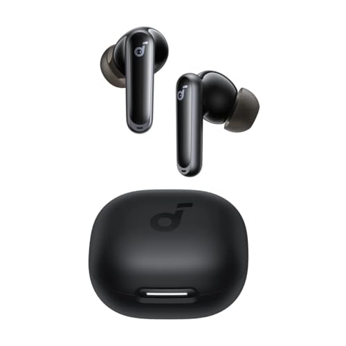 Soundcore P40i by Anker, Noise Cancelling Wireless Earbuds, Adaptive Noise Cancelling to Environments, Heavy Bass, 60H Playtime, 2-in-1 Case and Phone Stand, IPX5, Wireless Charging, Bluetooth 5.3