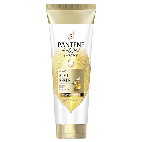 🔥 SELTEN SO GÜNSTIG (-45%) Pantene Pro-V Molecular Bond Repair Pflegespülung mit Biotin 160ml; Konzentrierte Pro-V Formel für Trockenes Haar; Stärkt und Lässt das Haar Sichtbar Gesünder Aussehen; Mit Nährstoffen Angereichert