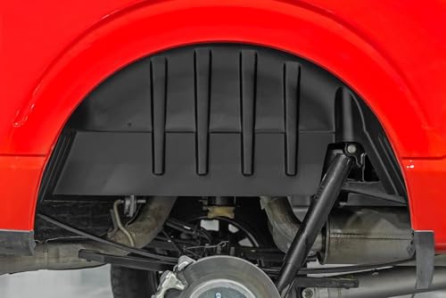 Rough Country Rear Wheel Well Liners for Ford F-150 (2021-2025) - Heavy-Duty Rear Fender Liners for Mud & Debris Protection, Made in USA