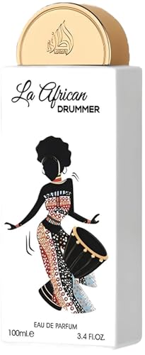 Lattafa Pride La African Drummer Eau de Parfum Spray para mulheres, 100 ml