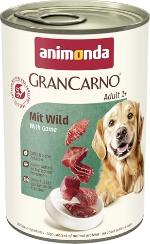 (-23%) animonda GranCarno Adult Hunde Nassfutter mit Wild (6x400 g)