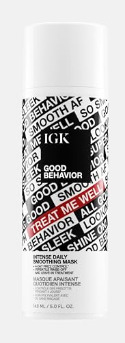 IGK Good Behavior Intense Daily Smoothing Hair Mask, Anti-Frizz, 5 Oz