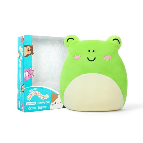 Squishmallows Wendy The Frog by Relatable, Microwavable Heating Pad for Period Cramps, Great Cuddly Plushies and Gift Id